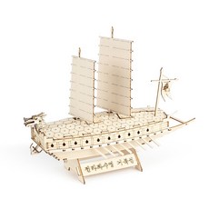 모두의취미 3D목재 배 입체퍼즐모형 시리즈, 미니 좌수영거북선, 1개