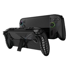 DUCKBROS ROG Ally / Ally X 防摔防震散熱保護殼, 黑, 1個, TPU 支架保護套