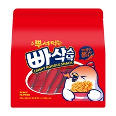 뿌셔먹는 빠삭스낵 매콤한 불닭맛(22g), 2개, 264g