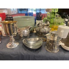 古一齋 英國純銀銀杯 銀壺 燭台 日本名家銀壺