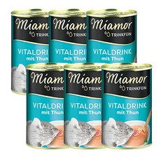 미아모아 바이탈 드링크 135ml 고양이 수분 음료, 6개, 참치