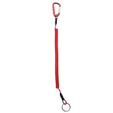 1m/2m 금속 Carabiner 나선형 스트레치 키 체인 탄성 스프링 로프 링 야외 Caping 하이킹 Anti-lost Lanyard 안전, 1M C