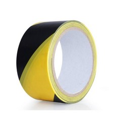 [現貨 含稅] PVC警示膠帶 膠帶 黑黃色膠帶 無塵室貼地標膠帶 48mm*30m 10 斑馬膠帶 無塵室手工具, 1個