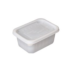 일회용죽용기 JH 반죽 사각죽 400 - 50세트-소분 포장 배달 용기, 50세트, 50세트