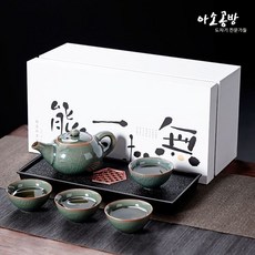 아소공방 가양절편 청자 5대 명요 찻잔 세트, 3세트