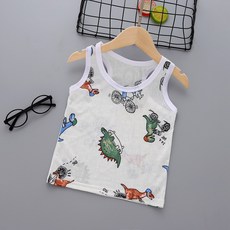 兒童冰絲網眼背心 夏季輕薄透氣柔軟舒適無袖上衣