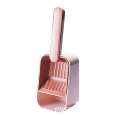 貓屎鏟貓咪鏟屎器鏟貓砂清潔工具多功能貓砂鏟細孔大號可收納套裝, 1個, 如图所示154