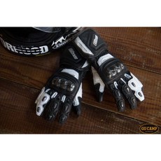 GU CAMP騎士部品 Ethans Tec.伊森手套 長版競技手套 防摔 止滑 透氣 觸控 護具手套 黑白色, 1個