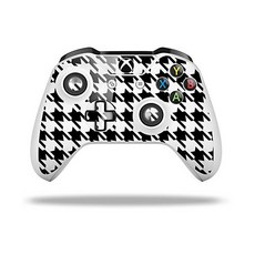 XBOX One SX 컨트롤러와 호환되는 WraptorSkinz 데칼 비닐 스킨 랩 - 하운드투스 블랙컨트롤러 미포함, XBOX One SX 컨트롤러와 호환되는 Wraptor