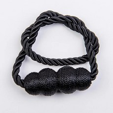 간단하며 풍부한 호리병 모양 커튼 자석 흡착 설치 스트랩, 1개, 4. black