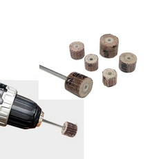 만무리 샤프트 플랩휠 연마휠 플랩디스크, 80방10mm