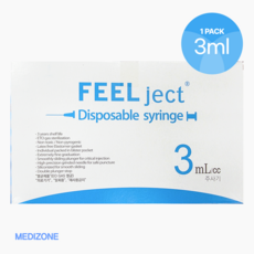 메디존 필텍 필젯 국산 일회용 주사기 3cc 23G 1인치 멸균 포장 100개 3CC주사기, MDF-FT0323100