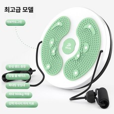 MONI 허리돌리기운동기구 홈트 헬스장 트위스트원반, 최상급 풀 로프 아보카도그린, 기본 모델명/품번