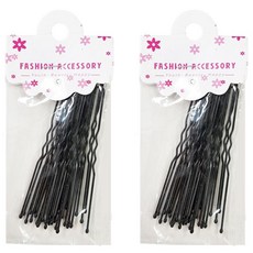 디자인위로 올림머리 업스타일 머리고정 U자형 헤어 실핀 7cm, 2개