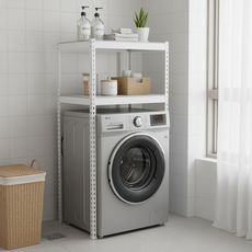 믿음직한 국내산 위너랙 세탁기선반 위 건조기선반 통돌이세탁기 드럼세탁기, 2단, 아이보리