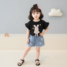 몽실이 레이스토끼 반팔상하복