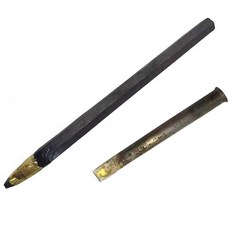 정 석재 공예 석조 합금 장식품 콘크리트 조각 제품 도구, 1개, 4. 사각 핸들 25mm (끝날) 26cm