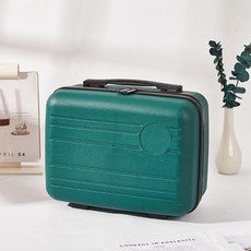 새로운 휴대용 화장품 케이스 14 인치 여행 보관 고급 휴대용 소형 수하물 가방 손 선물, 녹색 여행 가방
