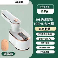 110v折疊手持掛燙機 乾濕兩用便攜式熨斗 迷你手持蒸氣掛燙機 燙衣機除皺祛螨, 白色