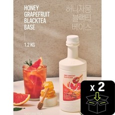 네이쳐티 허니자몽블랙티 베이스, 1.2kg, 2개
