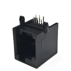 도매 저렴한 RJ12 6P 오른쪽 버클 커넥터 소켓 여성-플러그 DIY EV3 NXT 하이테크 Moc 빌딩 블록 액세서리, 02 black, 02 20pcs