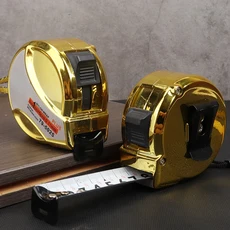 메트릭 스틸 줄자 개폐식 케이스 SUV 도금 금색으로 제작 방수 및 내마모성 측정 테이프, 01 5M, 01 HC5M25MM