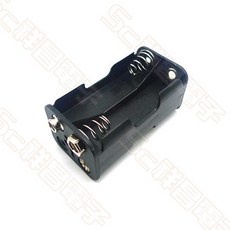 祥昌電子 AA 3號電池盒 4節 串聯 帶扣 電池座, 1個