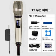 무선 핸드 마이크 행사용 공연용 보컬용 라이브 무대용, SKM9000 1대1 골드, 기본 모델명/품번