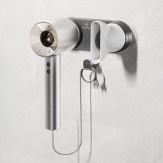 [자석부착식 다이슨 호환] 허니앤코 무타공 강력흡착식 드라이기 거치대, 그레이, 1개