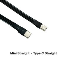 미니 USB C 타입 익스텐션 케이블 FPC FPV 밴드 플랫 90 어댑터 5cm 10cm 20cm 30cm 50cm 100cm 5cm 100cm, 2) Mini- TypeC Straight - 0.1m, Mini- TypeC Straight