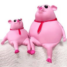 어린이 및 성인용 귀여운 스퀴시 돼지 - 감각 스트레스 완화 돼지 스퀴즈 장난감 2팩 재미있는 스트레치 동물 스플래트 장난감 스플래시 돼지 장난감 크리스마스 스타킹 스터퍼 자
