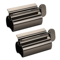 치약 압착기 - 금속 튜브 압착기 스테인리스 스틸 튜브 링거 UDQYQ 치약 시트 홀더 스탠드 (그레이), 블랙