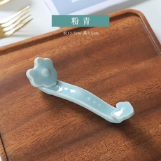 Shuibowen tableware 如意筷子架 陶瓷筷架, 1個, 粉青