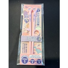 Skater 兒童學習筷子 恐龍圖案 訓練箸, 1個, 粉紅色