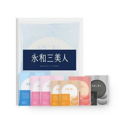 永和三美人 海綿 打造完美妝容, 1套, 7片入