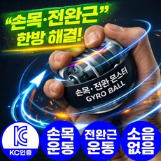아엘론 손목전완몬스터 오토스핀 자이로볼 악력 전완근 손목 운동기구 완력기 파워볼, 1개, 크리스탈블랙