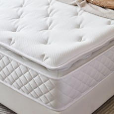 쉬리브 화이트 침대 매트리스 무음 독립스프링 매트리스, 30cm