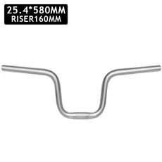 입문용 묘기 BMX 자전거 BUCKLOS MTB 핸들 바 580620720780MM 제비 25.4MM 31.8MM 산악 알루미늄 라이저, 13)25.4-580-160mm