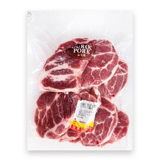 더푸드마켓 듀록 흑돼지 구이용 목살 500g, 1팩, 구이용 500g(두께1cm)