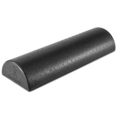 ProsourceFit 고밀도 폼 롤러 45.7cm(18인치) 길이 등 스트레칭 요가 필라테스 운동 후 트리거 포인트 릴리스를 위한 단단한 전신 마사지기 블랙, ProsourceFit 고밀도 폼 롤러 45.7cm(1