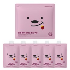 뉴베러 슬림 베어 단백질 쉐이크 파우치 꿀고구마맛, 40g, 5개