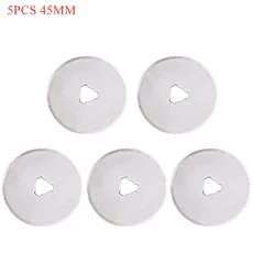 45mm 패치 워크 롤러 휠 나이프 천 커팅 가죽 종이 패브릭 공예 직물 로터리 커터 DIY 재봉 액세서리, 5pcs 45mm