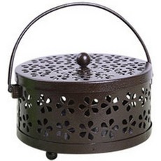 지케리 모기 퇴치 향꽂이 방충 기능 스틸 소재 어린이와 반려동물에게 안전 세련된 디자인 (브론즈), 단일구성