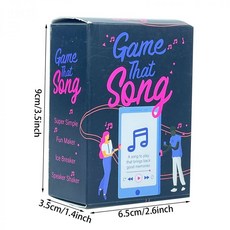 臺灣發貨-全英文game that song 80mix 成人遊戲和樂趣瑣事朋友聚會音樂卡, game that song 基礎, 1個