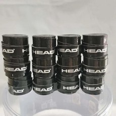 헤드 오버 미끄럼 방지 테니스 라켓 스웨트 밴드 충격 흡수 테이, 2.끈적끈적한 검은색, 1개