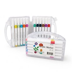 꼬메빔보 아크릴마커, 1개, 12색