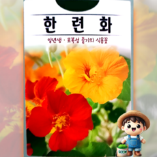 KS종묘 한련화 10립 혼합 식용꽃 꽃씨 씨앗 종자 고급씨앗, 1개