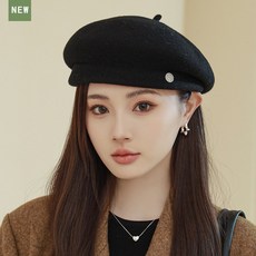 Aiyinduo 羊毛貝雷帽 英倫復古畫家帽