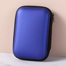 잡화 여행용 보관 가방 이어폰 패키지 충전 주최자, 02 Royal blue