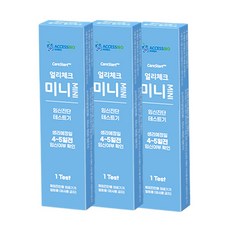엑세스 바이오 코리아 케어 스타트 플러스 미니 얼리체크 임신테스트기, 1개, 3개입